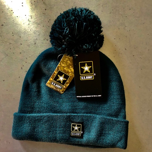 U.S. Army Knit Watch Hat Cap Beanie Green NWT - Picture 2 of 4